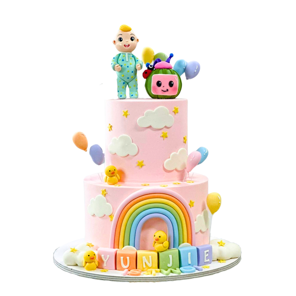 CocoMelon Theme Cake For Girls