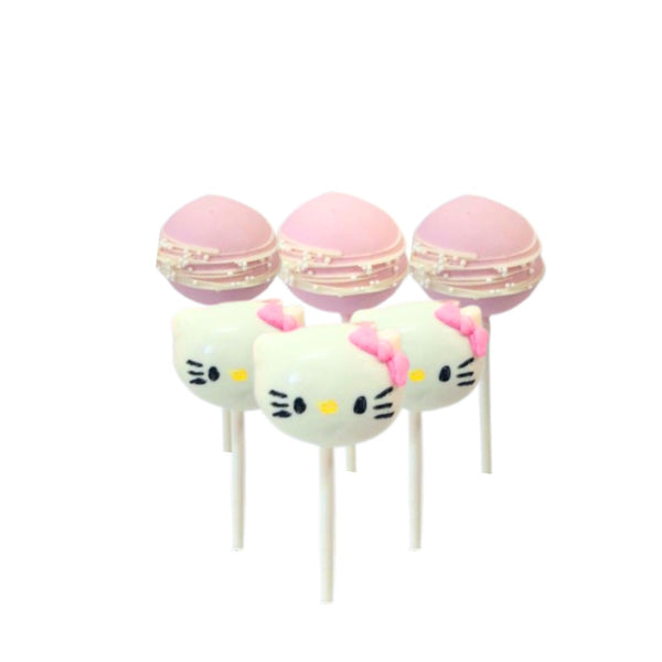 Cute Candy Corn Cat Cake Pops for Halloween an adorable treat