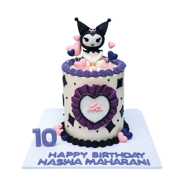 Kuromi Theme Cake For Girls - 2