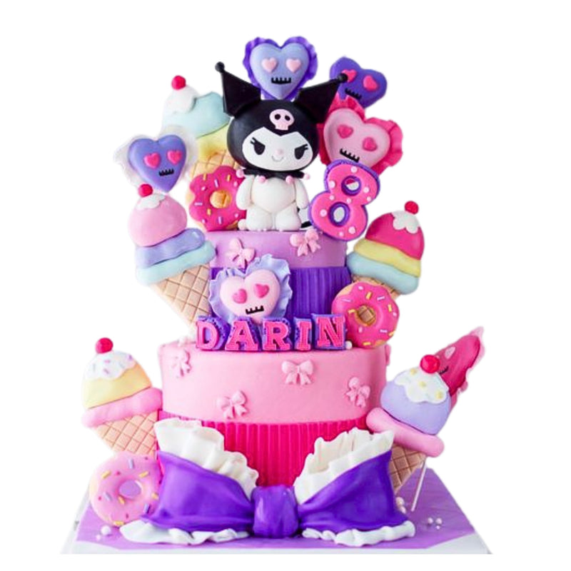 Kuromi Theme Cake For Girls - 4