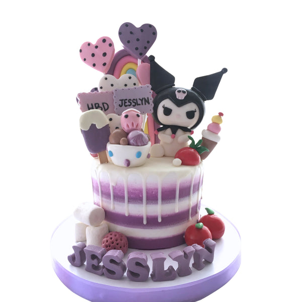 Kuromi Theme Cake For Girls - 6