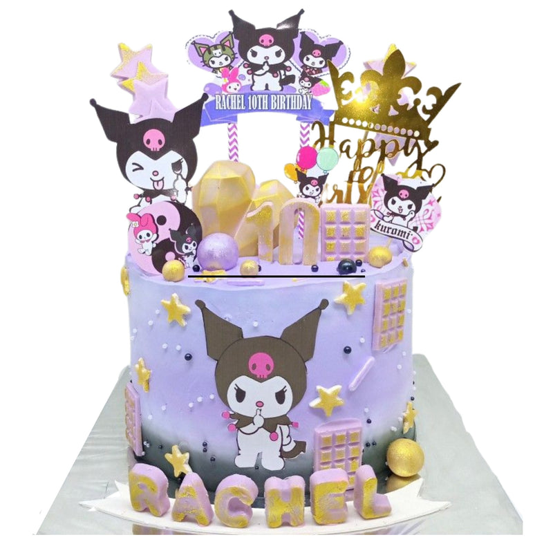 Kuromi Theme Cake For Girls - 7