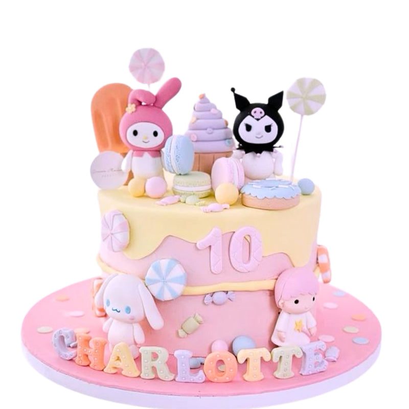 Kuromi Theme Cake For Girls - 8