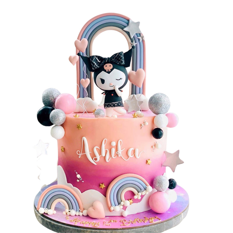 Kuromi Theme Cake For Girls - 10